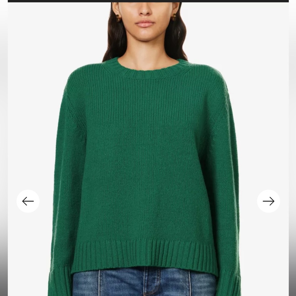 360 cashmere Karine round neck wool/cashmere blend knitted sweater size large